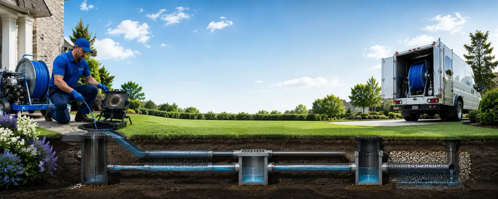Outdoor drain cleaning information for Little Neck, NY